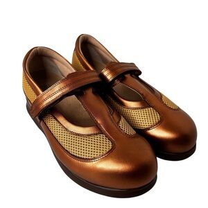 Drew Desiree Penny Calf/Penny Mesh Orthopedic Shoes Size 10WW T-Strap Mary Jane